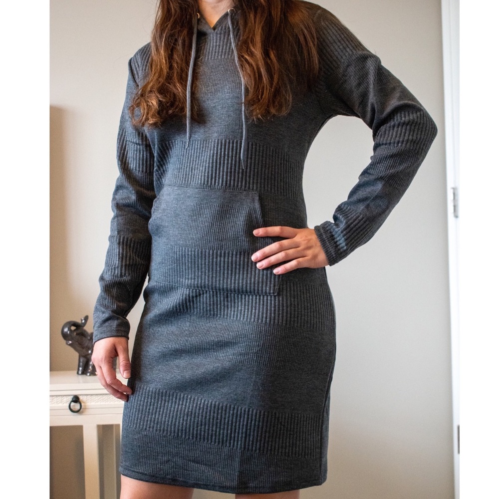 Cute Long Pullover Hoodie Dress!